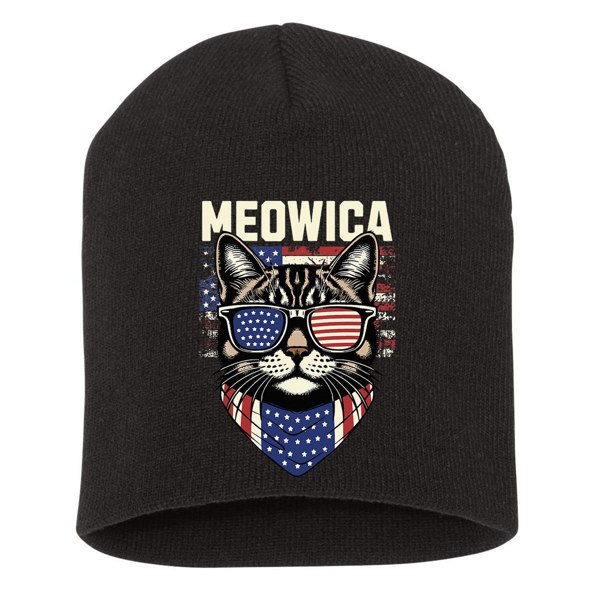 Meowica Short Acrylic Beanie