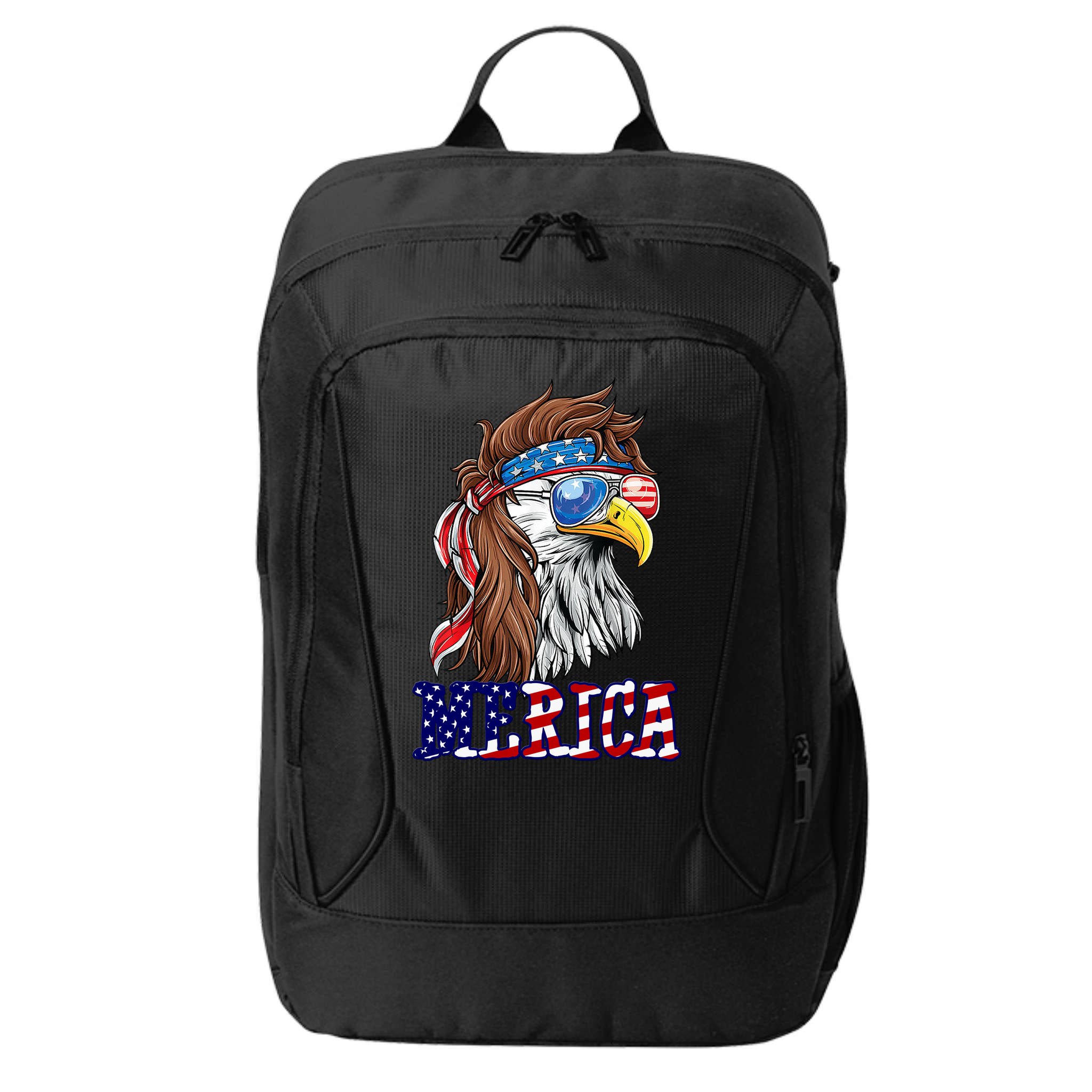 Merica Mullet Eagle Independence Day City Backpack