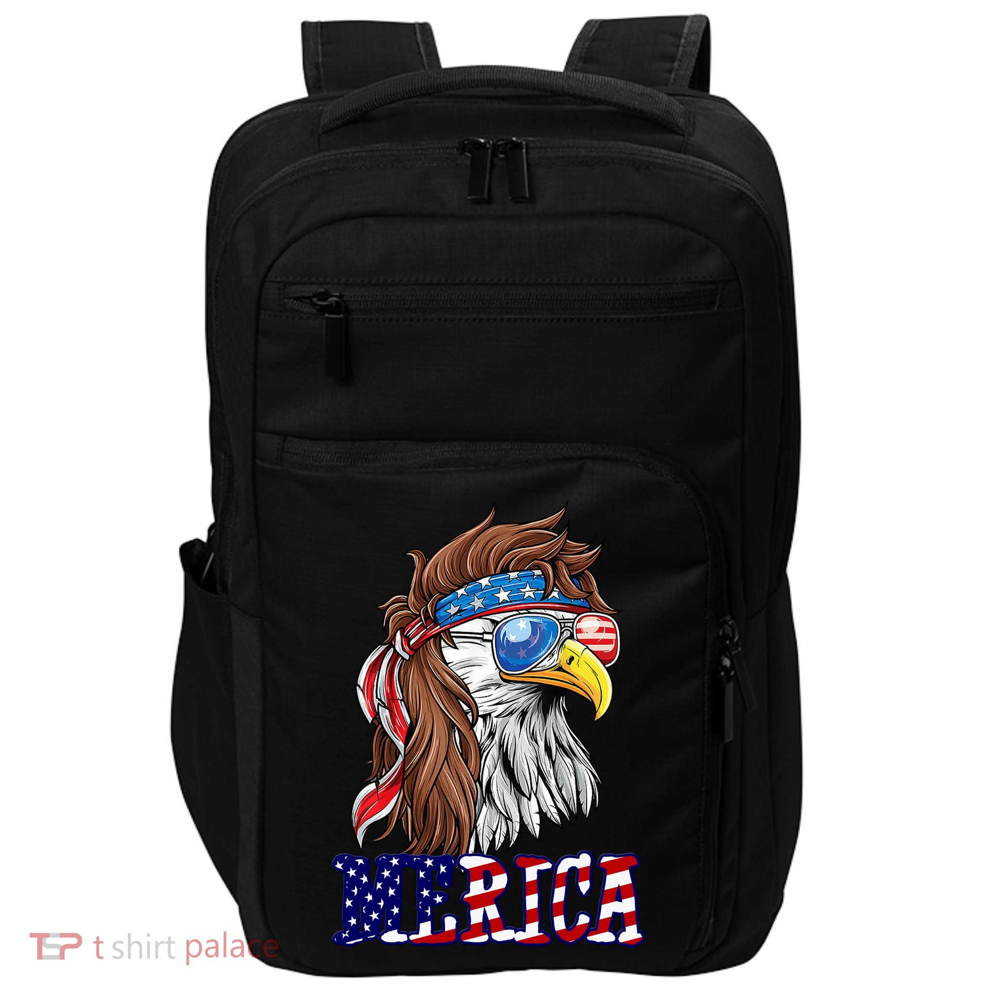 Merica Mullet Eagle Independence Day Impact Tech Backpack