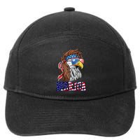 Merica Mullet Eagle Independence Day 7-Panel Snapback Hat