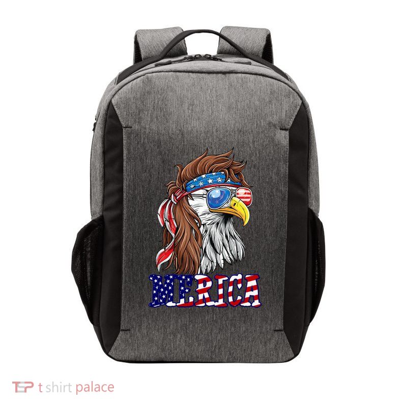 Merica Mullet Eagle Independence Day Vector Backpack