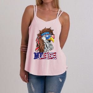 Merica Mullet Eagle Independence Day Women's Strappy Tank