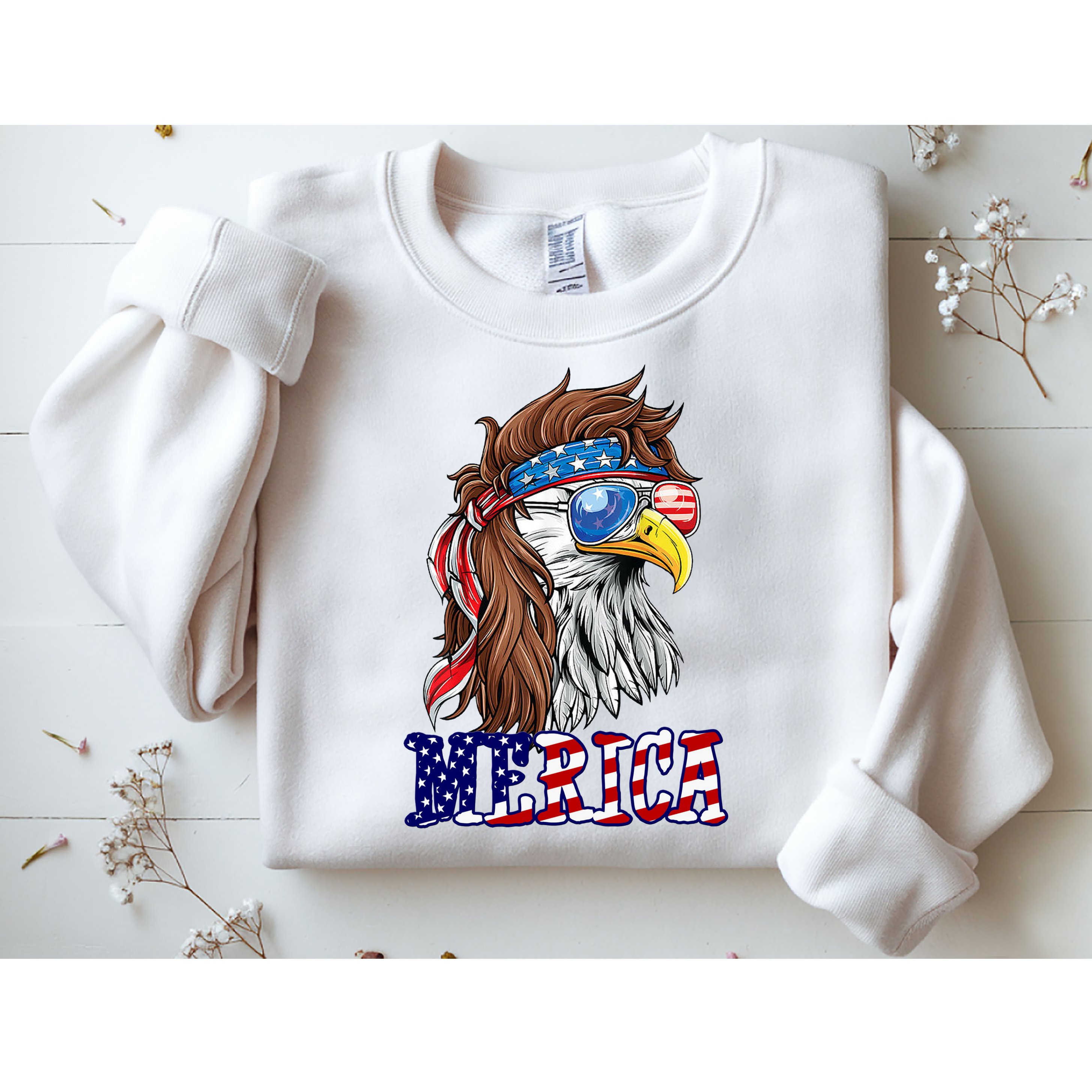 Merica Mullet Eagle Independence Day Sweatshirt