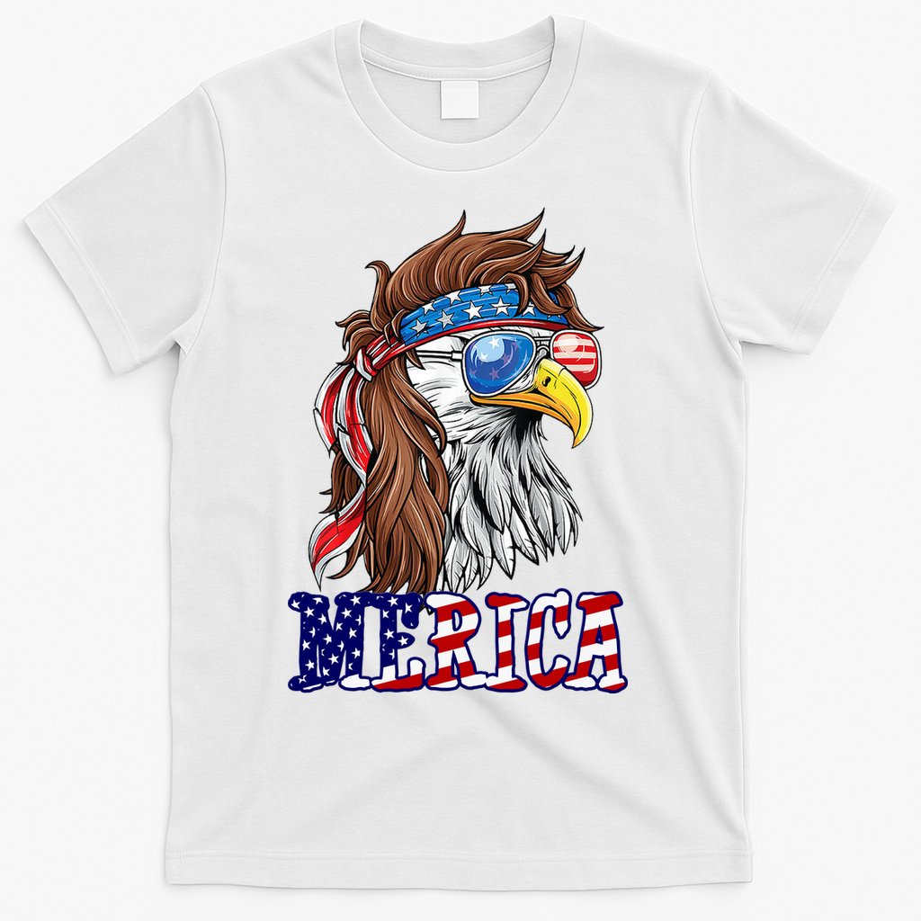 Merica Mullet Eagle Independence Day T-Shirt