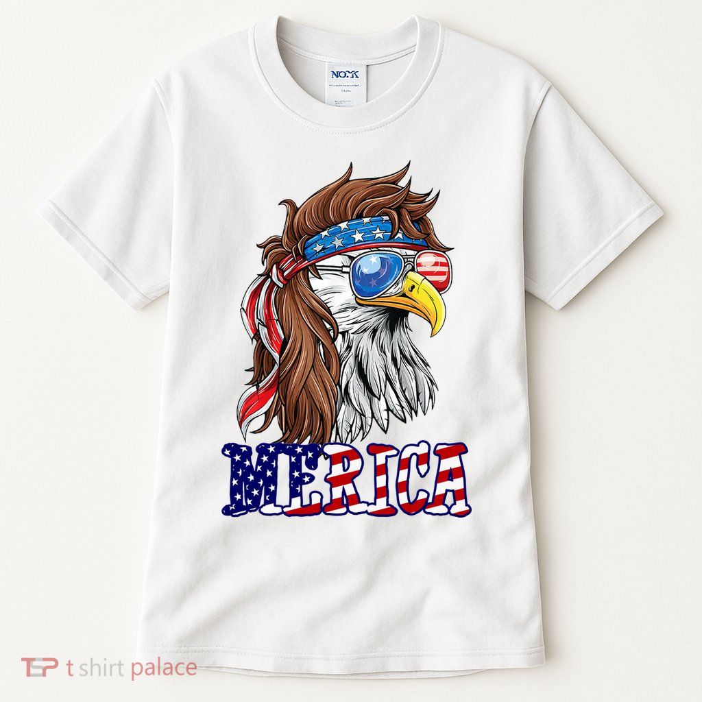 Merica Mullet Eagle Independence Day Tall T-Shirt