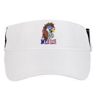 Merica Mullet Eagle Independence Day Adult Drive Performance Visor