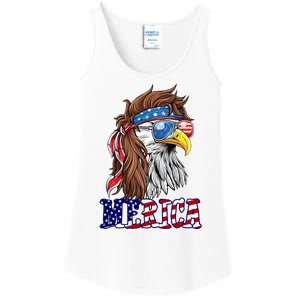 Merica Mullet Eagle Independence Day Ladies Essential Tank