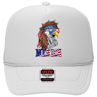 Merica Mullet Eagle Independence Day Trucker Hat