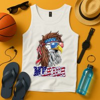 Merica Mullet Eagle Independence Day Tank Top