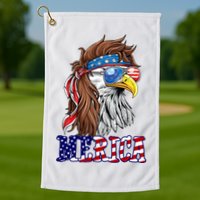 Merica Mullet Eagle Independence Day Golf Towel