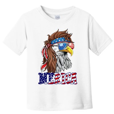 Merica Mullet Eagle Independence Day Toddler T-Shirt