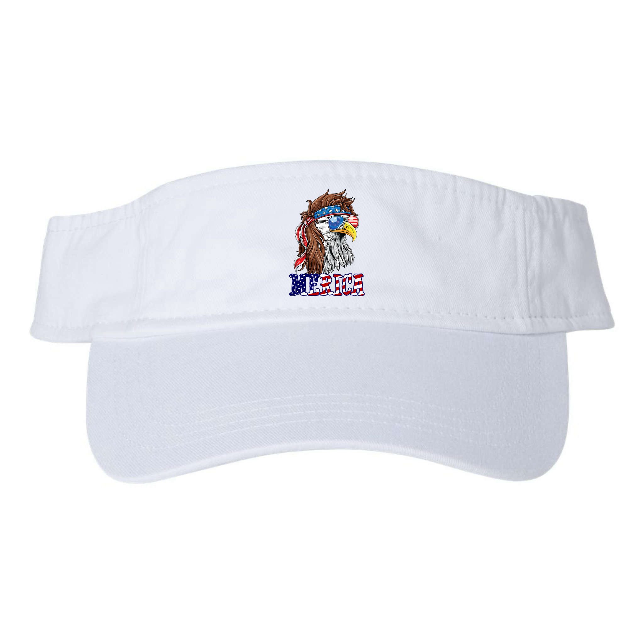 Merica Mullet Eagle Independence Day Visor