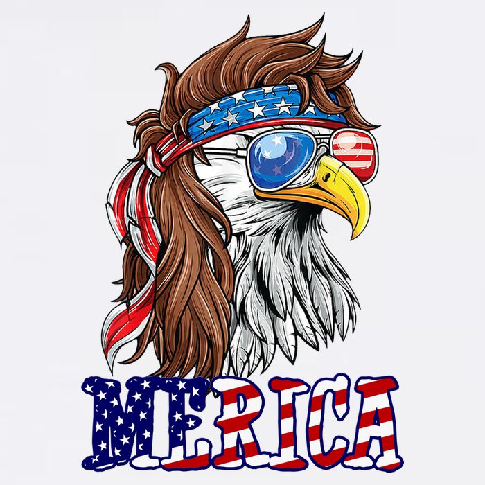 Merica Mullet Eagle Independence Day Ladies Long Sleeve Shirt