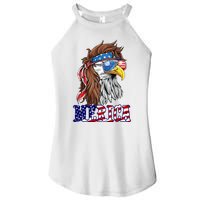 Merica Mullet Eagle Independence Day Women's Perfect Tri Rocker Tank