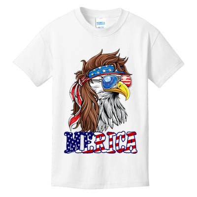 Merica Mullet Eagle Independence Day Kids T-Shirt