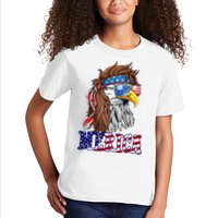 Merica Mullet Eagle Independence Day Kids T-Shirt