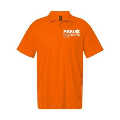 Mechanic Softstyle Adult Sport Polo