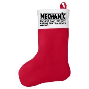 Mechanic Felt Holiday Christmas Stocking