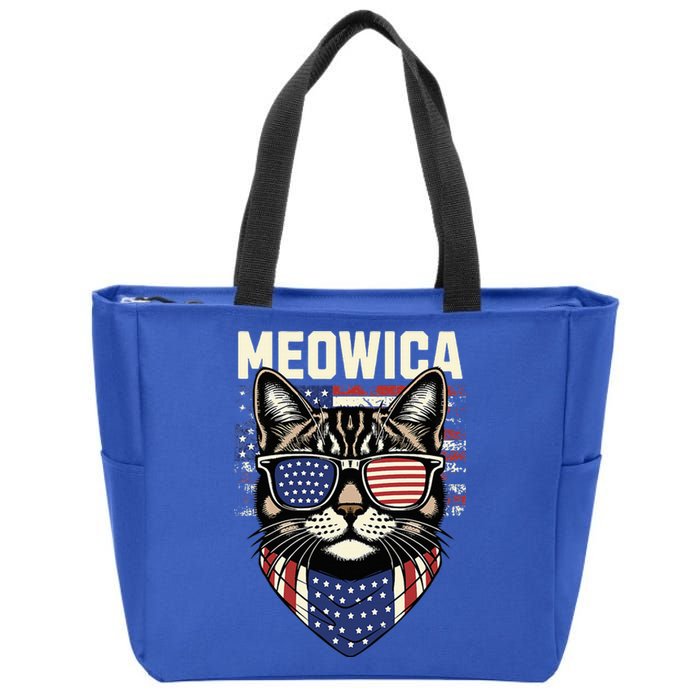 Meowica Zip Tote Bag