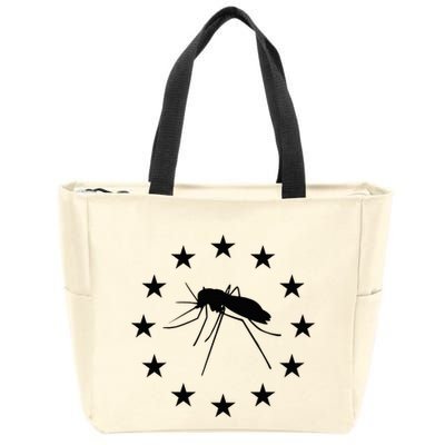 Mosquito Mississippi Flag Zip Tote Bag