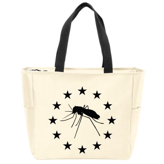 Mosquito Mississippi Flag Zip Tote Bag