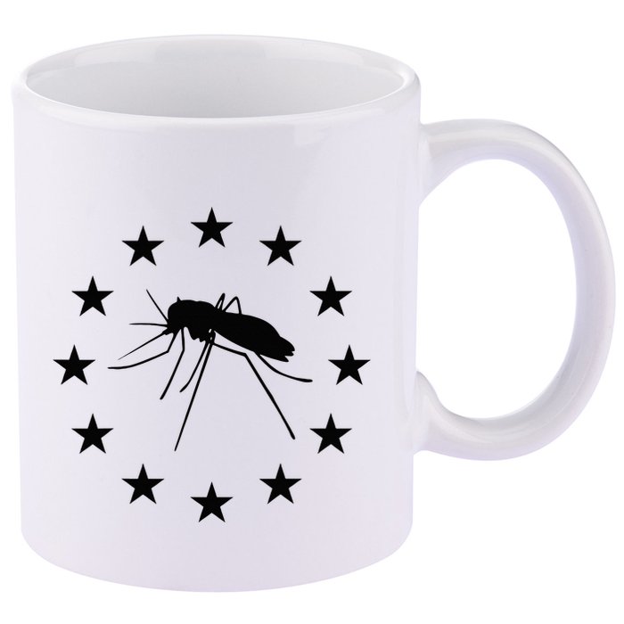 Mosquito Mississippi Flag 11oz C Handle Ceramic Mug