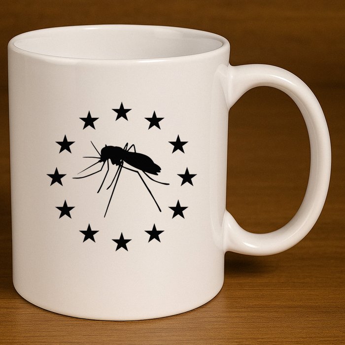 Mosquito Mississippi Flag 11oz C Handle Ceramic Mug