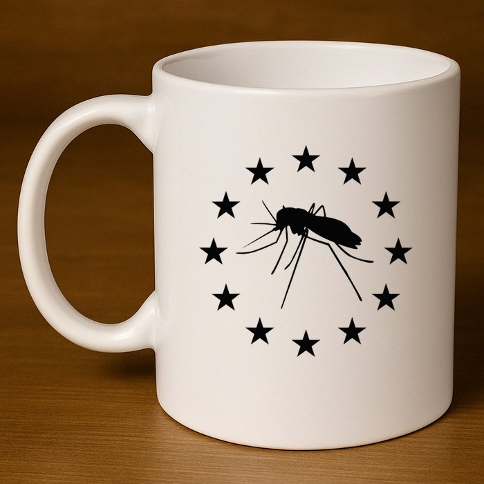 Mosquito Mississippi Flag 11oz C Handle Ceramic Mug