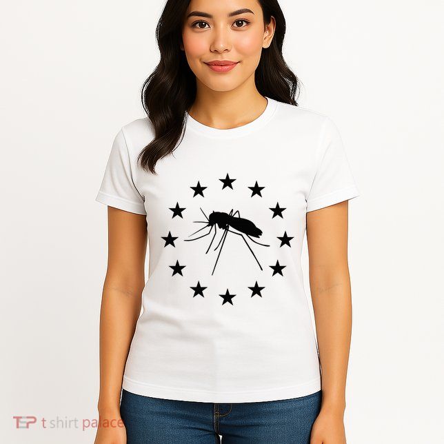 Mosquito Mississippi Flag Womens T-Shirt