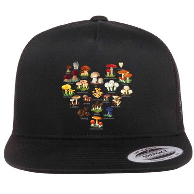 Mushroom Mycology Fungi Foraging Mushrooms Whisperer Fungus Flat Bill Trucker Hat