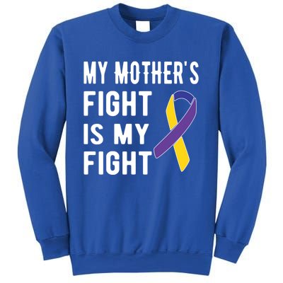 My Mother's Fight Is My Fight Bladder Cancer Warrior Meaningful Gift Sweatshirt