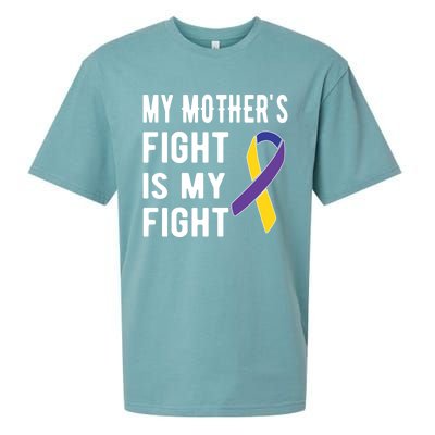 My Mother's Fight Is My Fight Bladder Cancer Warrior Meaningful Gift Sueded Cloud Jersey T-Shirt