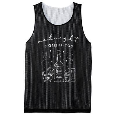 Midnight Margaritas Funny Halloween Witches Mesh Reversible Basketball Jersey Tank