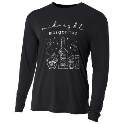 Midnight Margaritas Funny Halloween Witches Cooling Performance Long Sleeve Crew