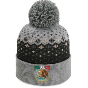 Mexico Mexican Flag Eagle And Snake The Baniff Cuffed Pom Beanie