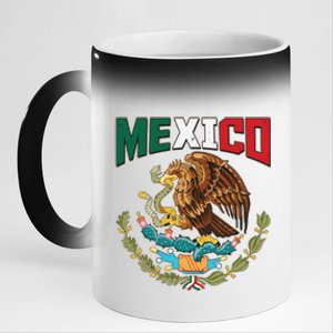 Mexico Mexican Flag Eagle And Snake 11oz Black Color Changing Mug