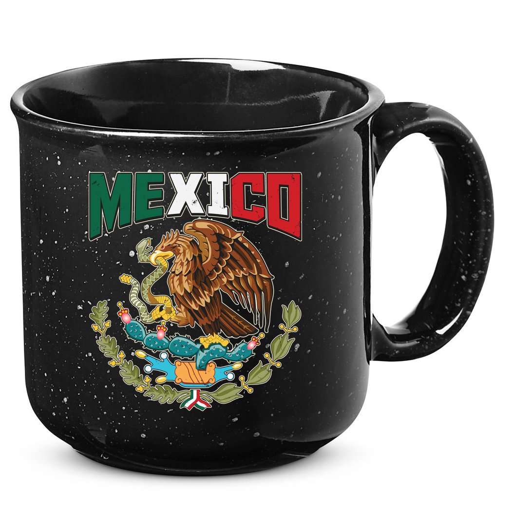 Mexico Mexican Flag Eagle And Snake 15oz Campfire Ceramic Mug