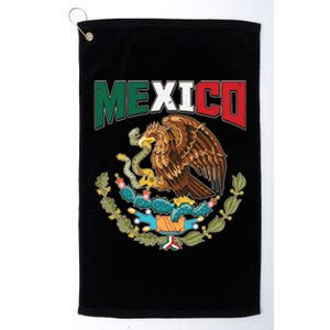 Mexico Mexican Flag Eagle And Snake Platinum Collection Golf Towel