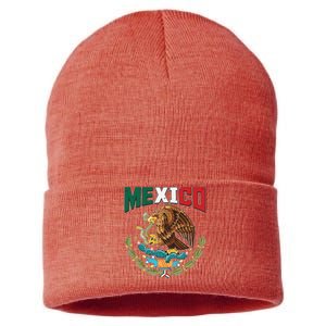 Mexico Mexican Flag Eagle And Snake Sustainable Knit Beanie