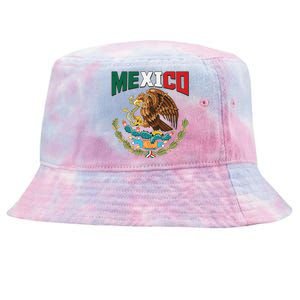 Mexico Mexican Flag Eagle And Snake Tie-Dyed Bucket Hat