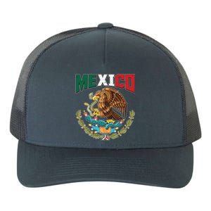 Mexico Mexican Flag Eagle And Snake Yupoong Adult 5-Panel Trucker Hat