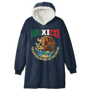 Mexico Mexican Flag Eagle And Snake Hooded Wearable Blanket