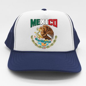 Mexico Mexican Flag Eagle And Snake Trucker Hat