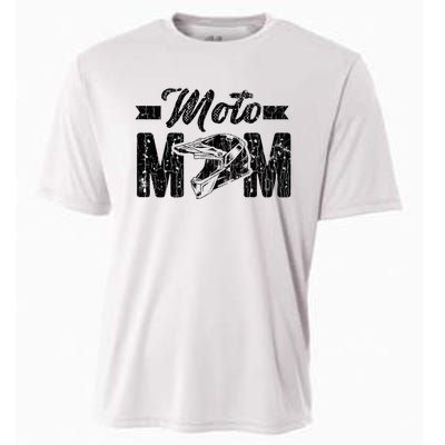 Moto Mom Funny Mudd Racing Bogging Mudding Graphic Cooling Performance Crew T-Shirt