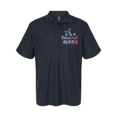 Mermaid Mommy Funny Women Mom Mama Family Matching Birthday Softstyle Adult Sport Polo