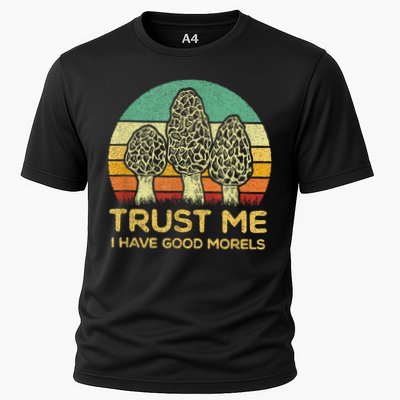 Morel Mushroom Funny Foraging Morels Hunters Cooling Performance Crew T-Shirt