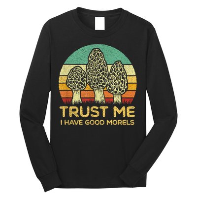 Morel Mushroom Funny Foraging Morels Hunters Long Sleeve Shirt