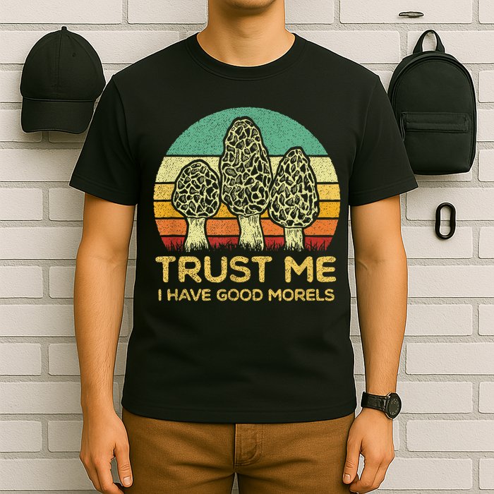 Morel Mushroom Funny Foraging Morels Hunters T-Shirt