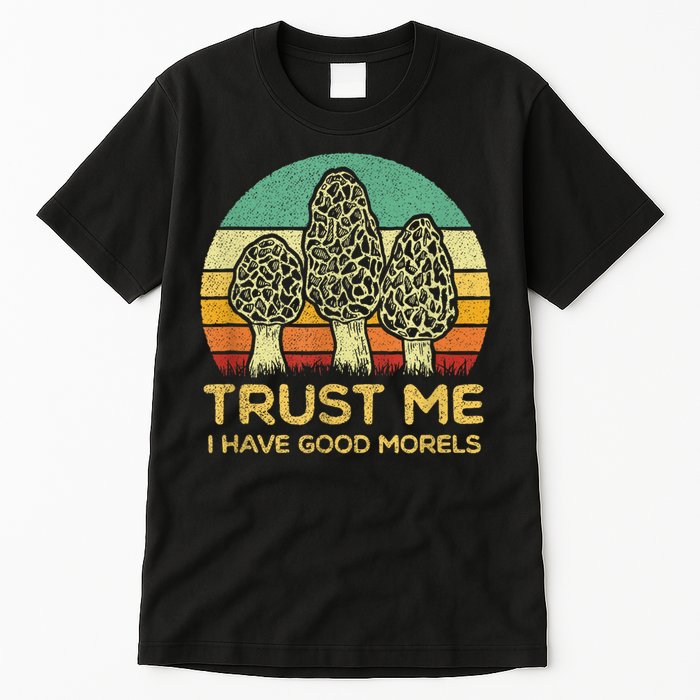 Morel Mushroom Funny Foraging Morels Hunters Tall T-Shirt