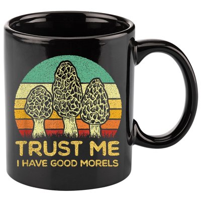 Morel Mushroom Funny Foraging Morels Hunters 11oz C Handle Ceramic Mug